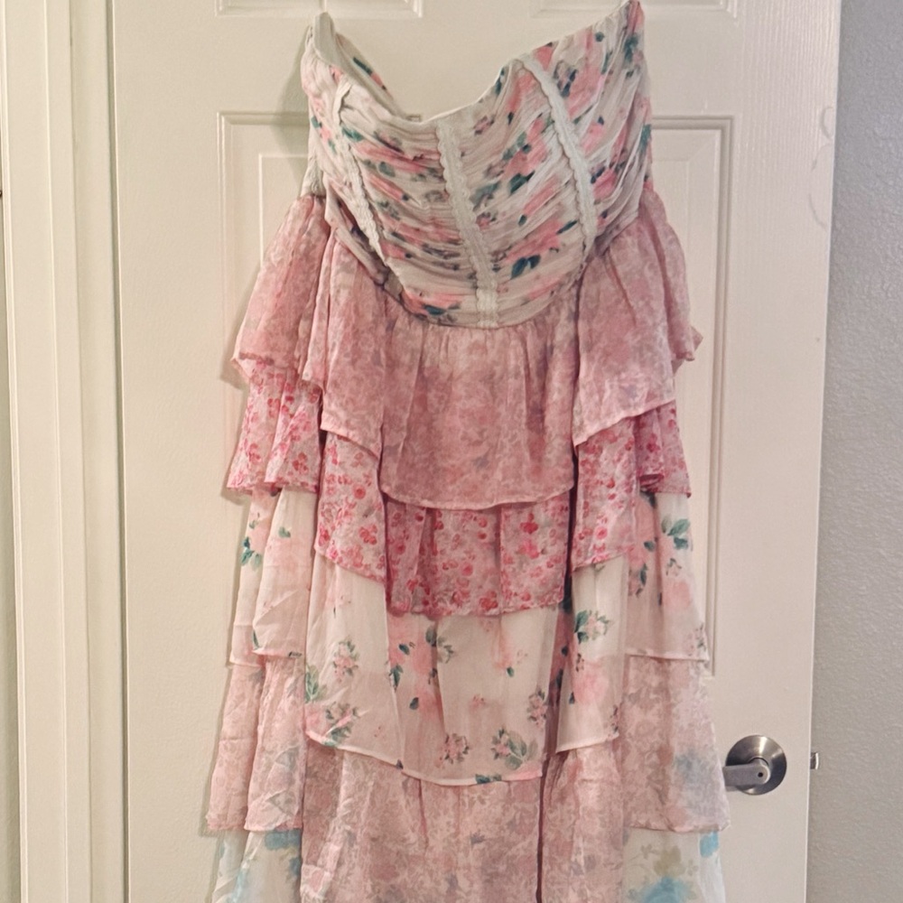 JessaKae Floral Strapless Dress - Picture 2 of 4